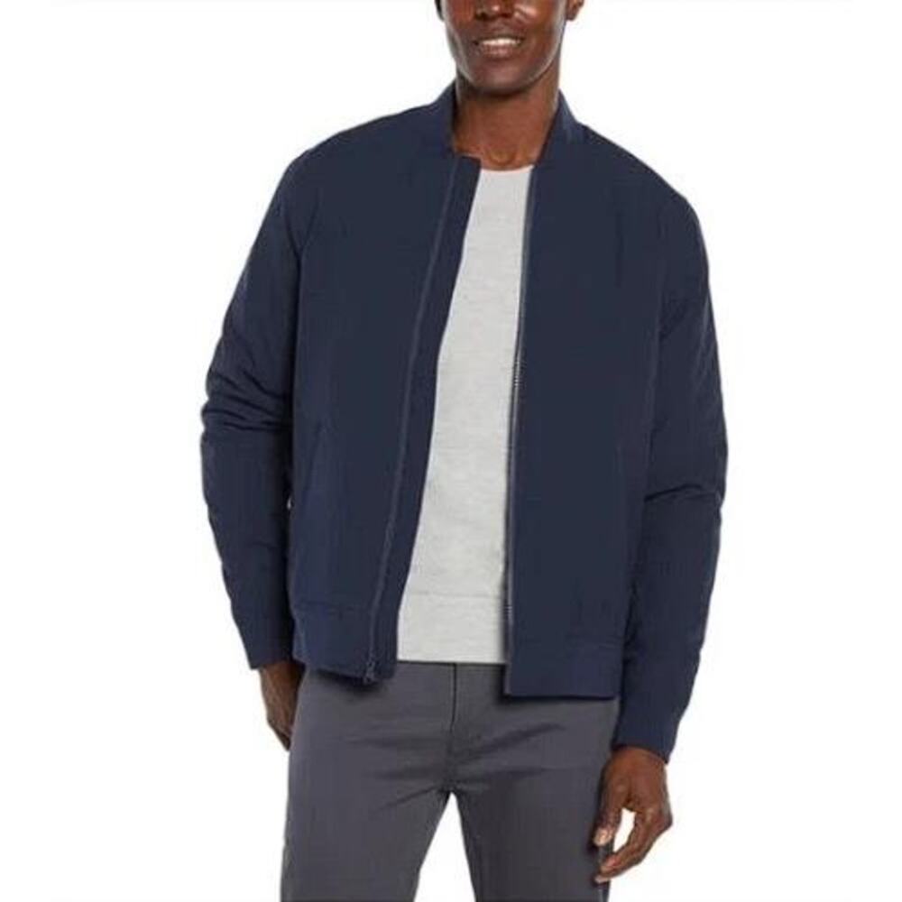 BANANA REPUBLIC Men's Bomber Jacket Size L In Hyper Navy